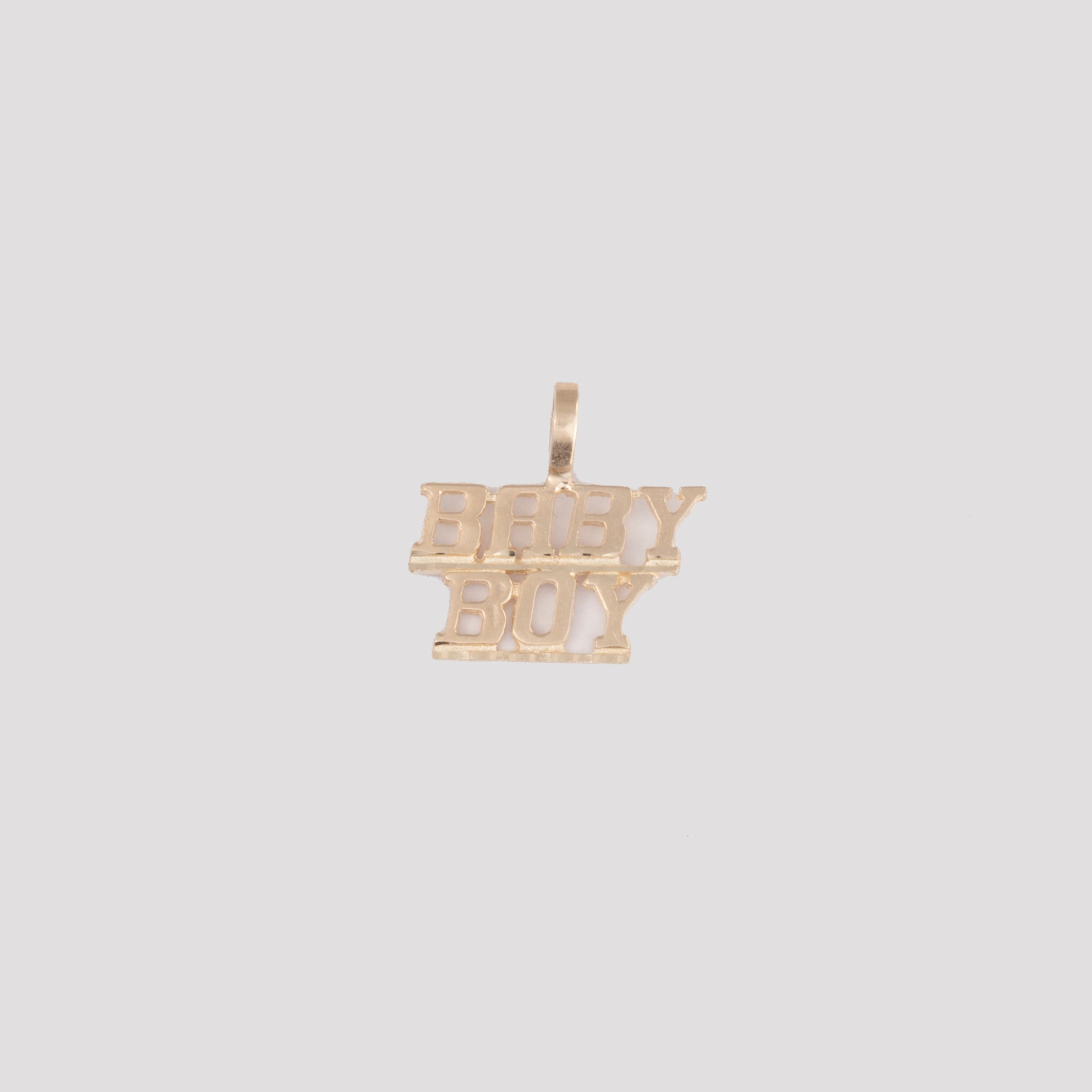 10K gold 'Baby Boy' pendant