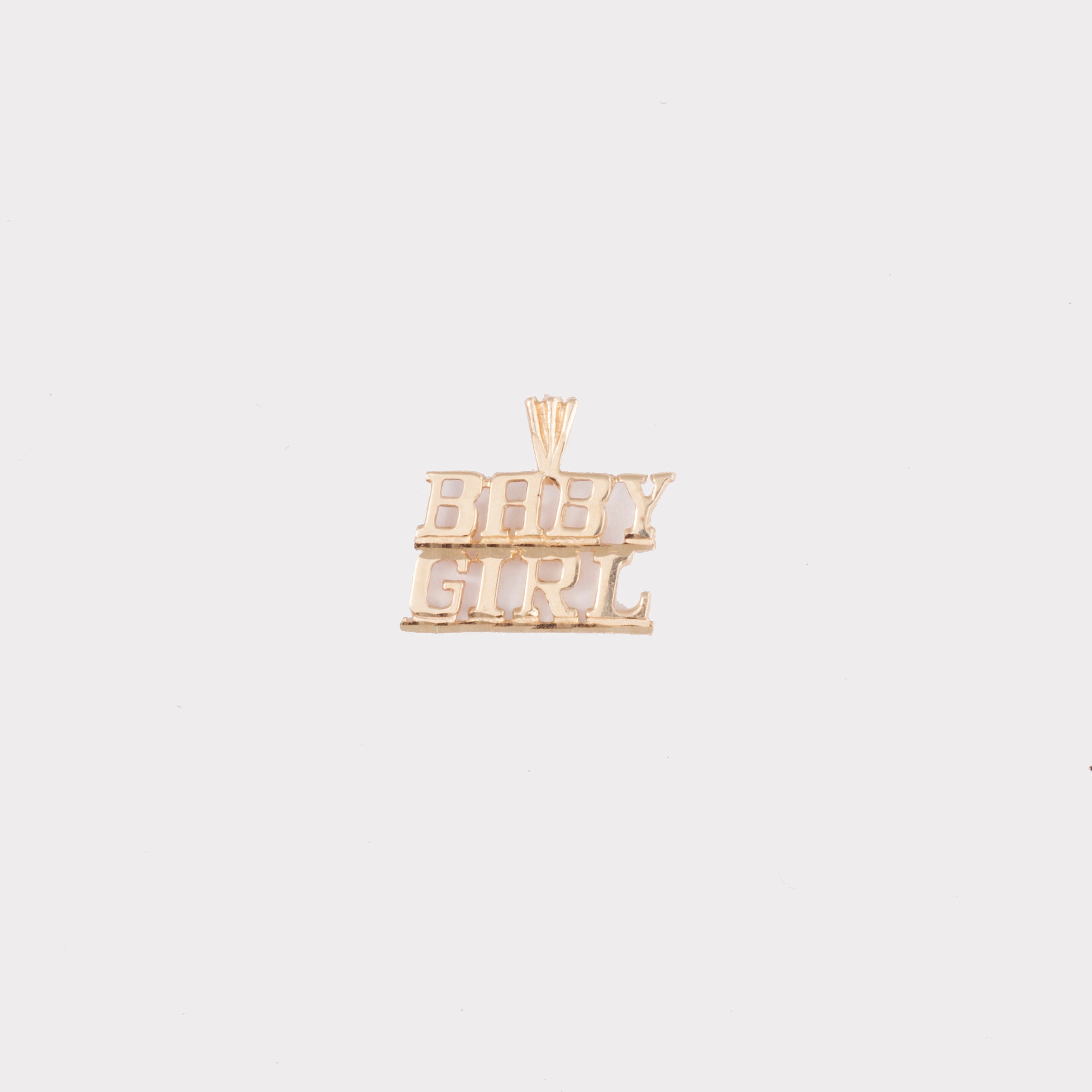 10K 'Baby Girl' Pendant