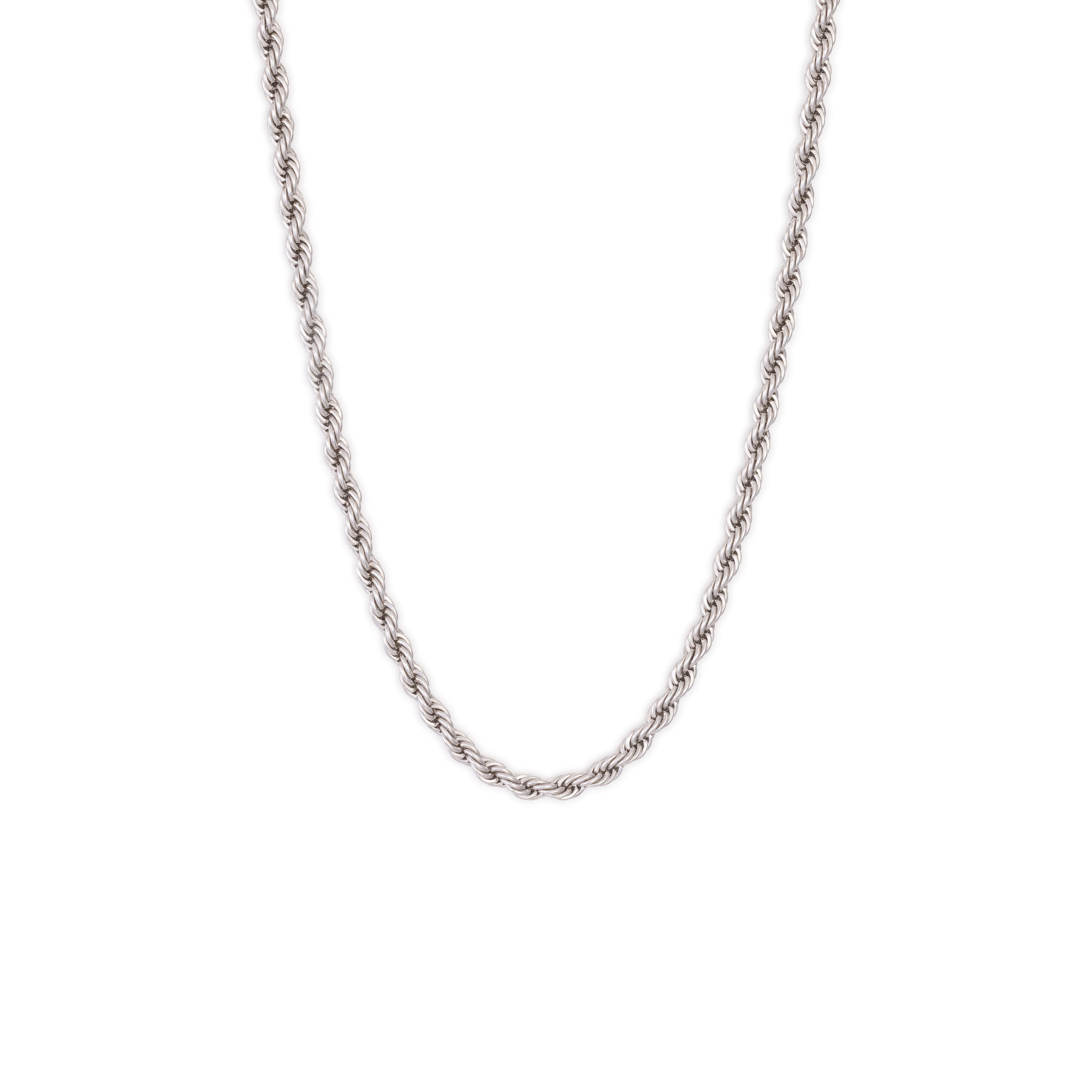 Silver Classic Rope Chain