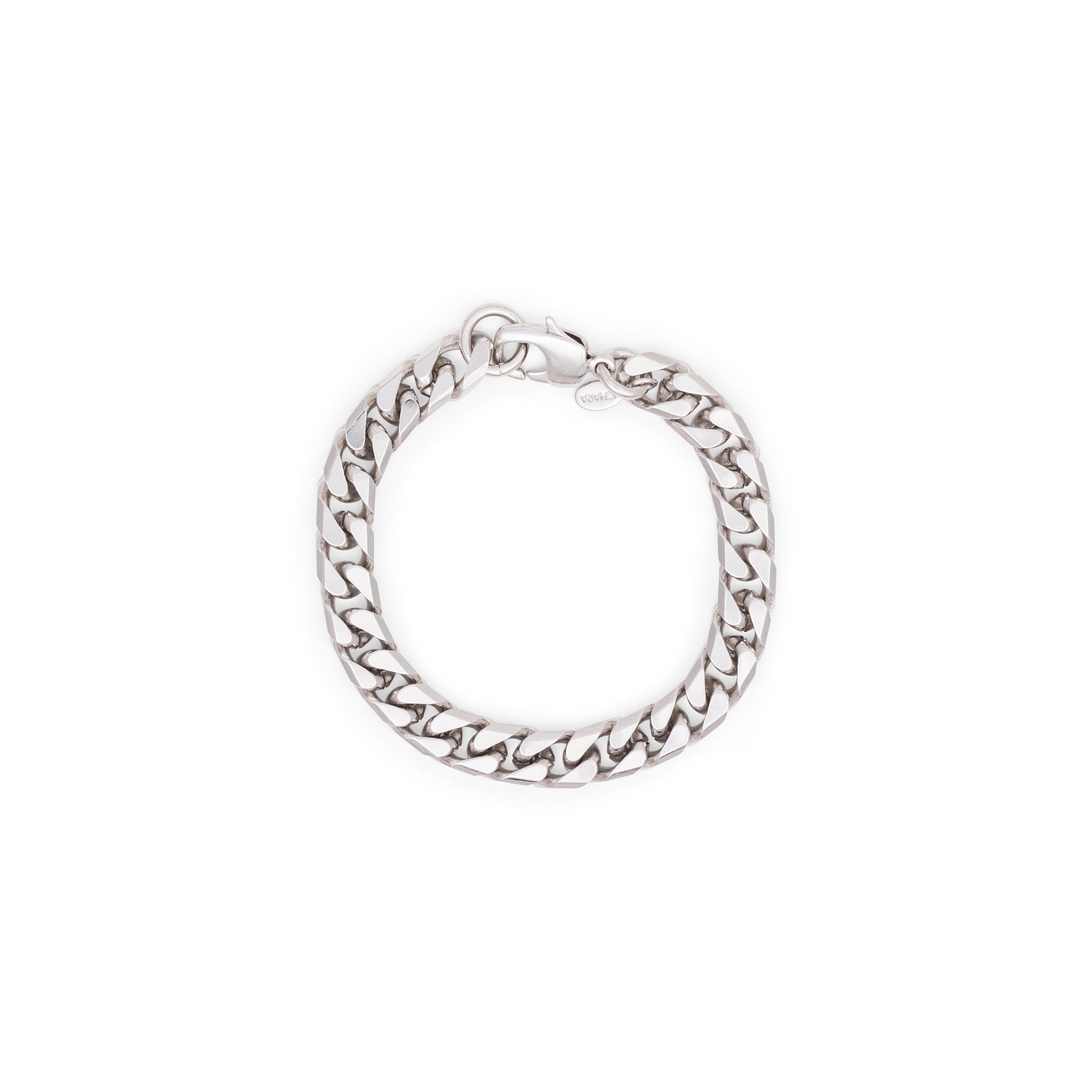 silver cuban link bracelet