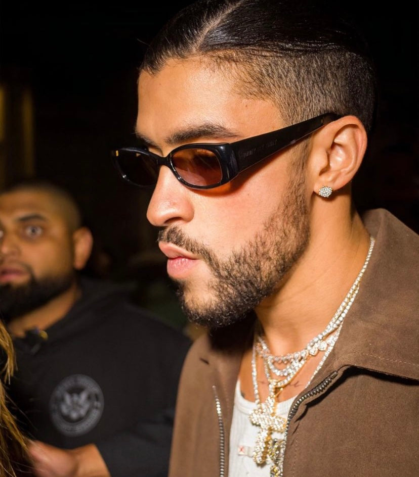 Bad Bunny in Billy Black DMY by DMY Sunglasses