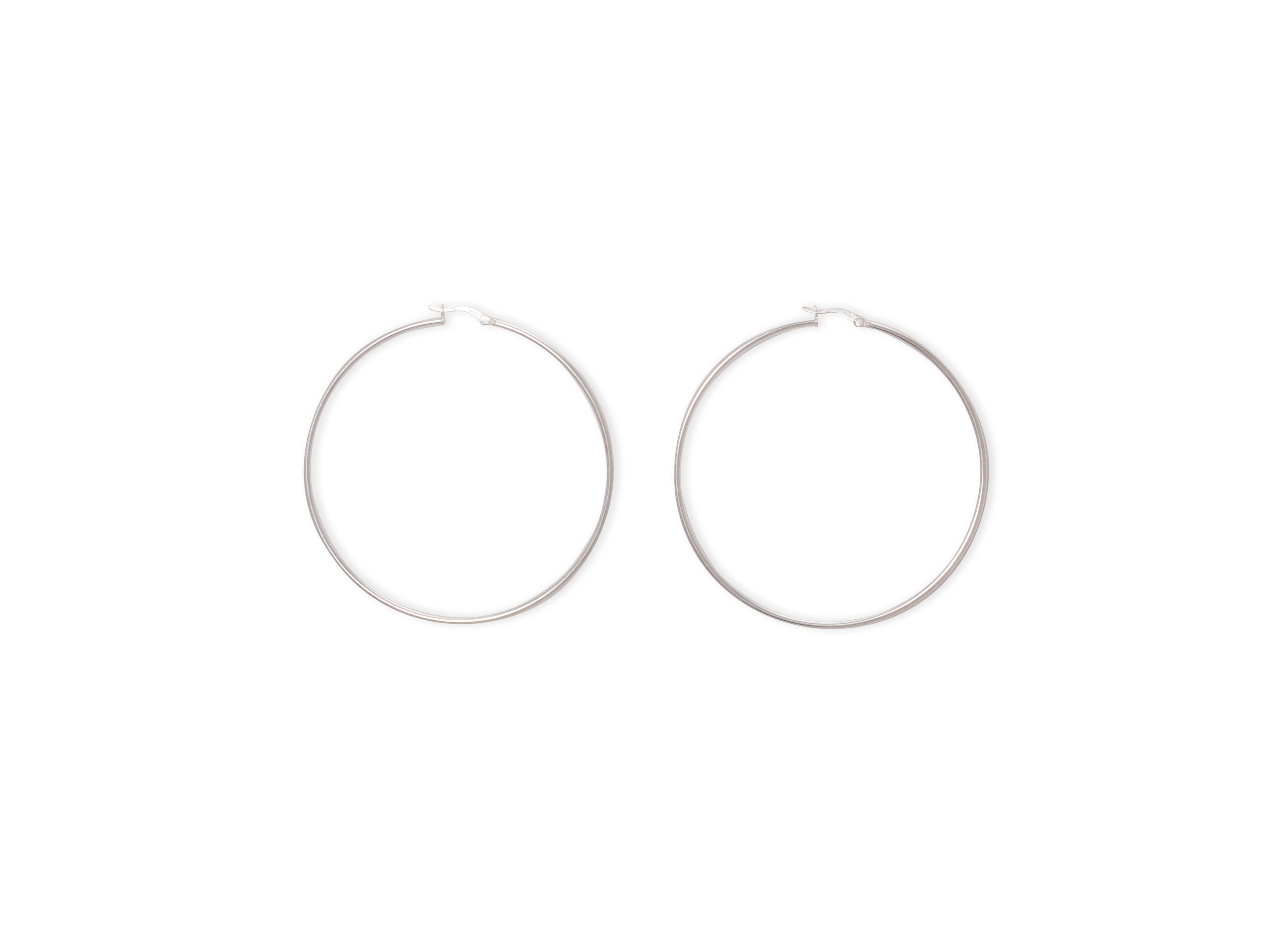 SILVER TUBE HOOPS