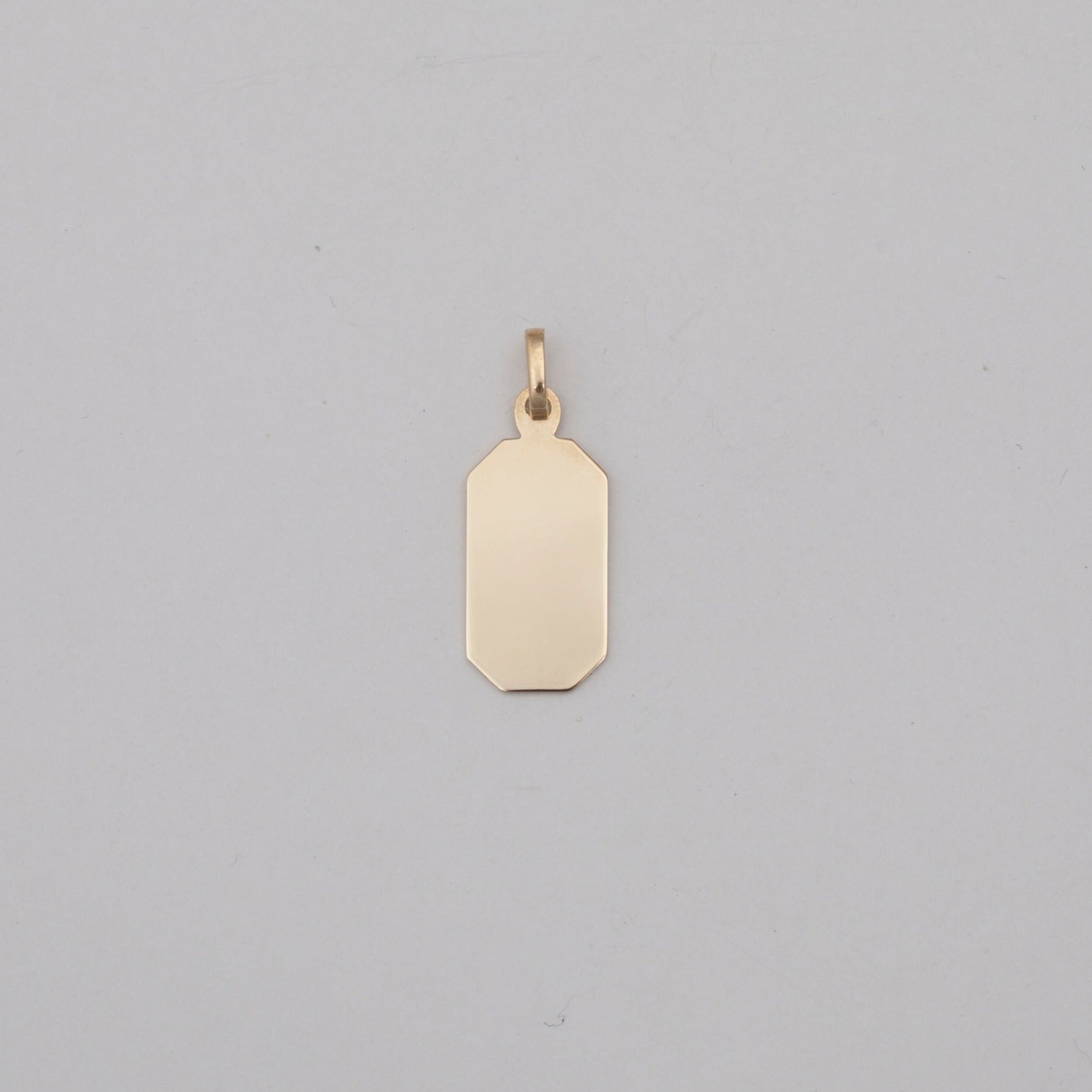 Rectangle Pendant with cut corners
