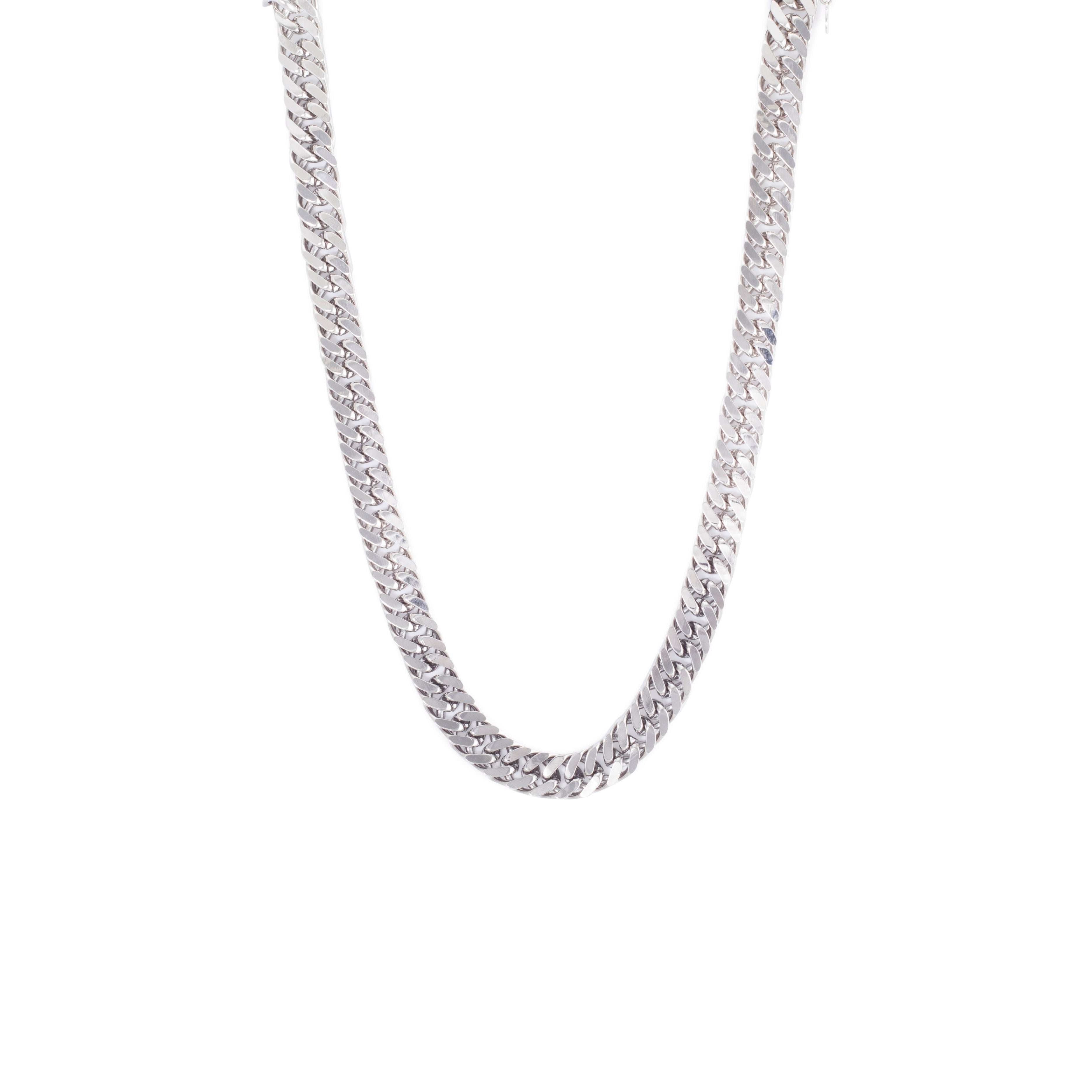 Silver XL Double Link Curb Chain 