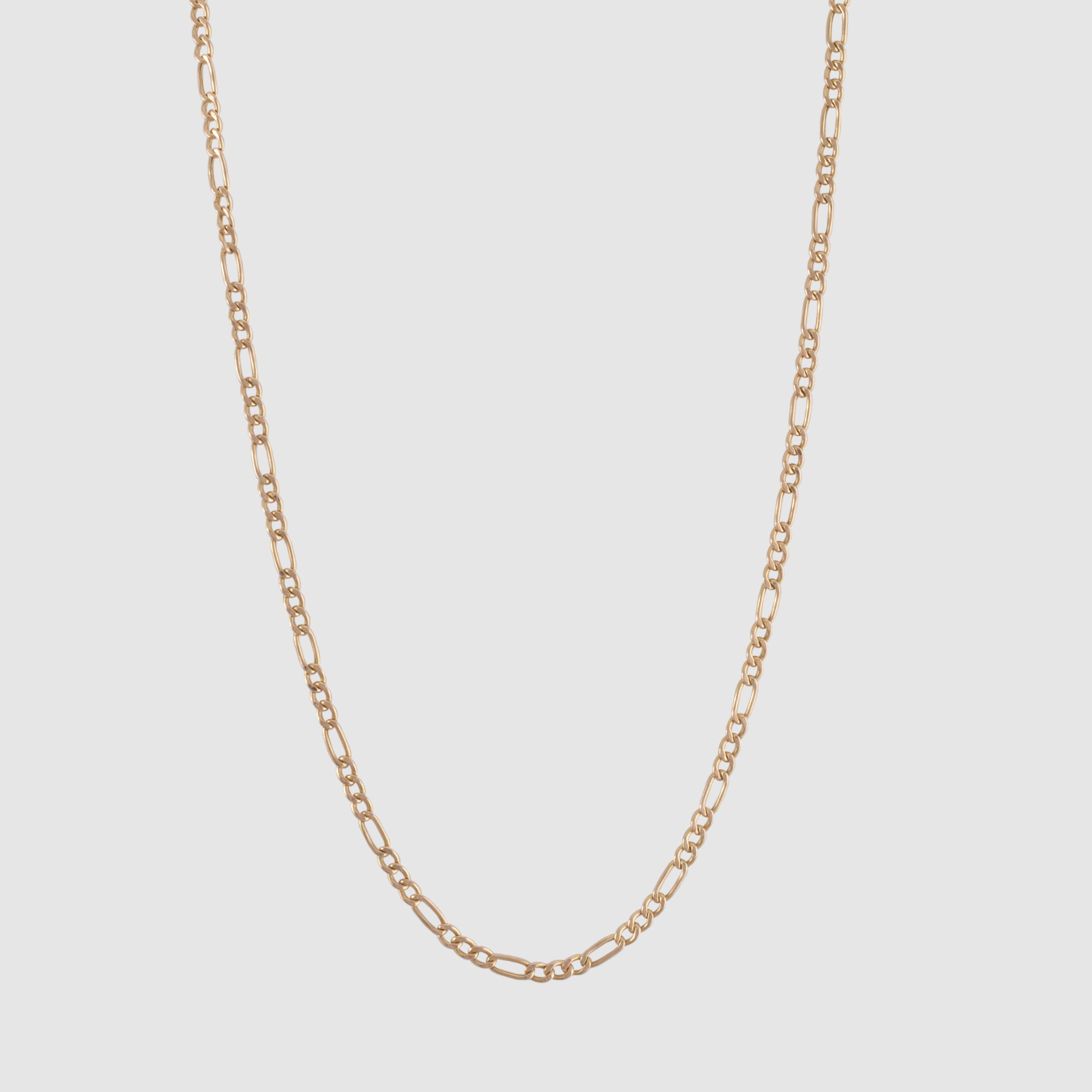 10k gold hollow figaro chain