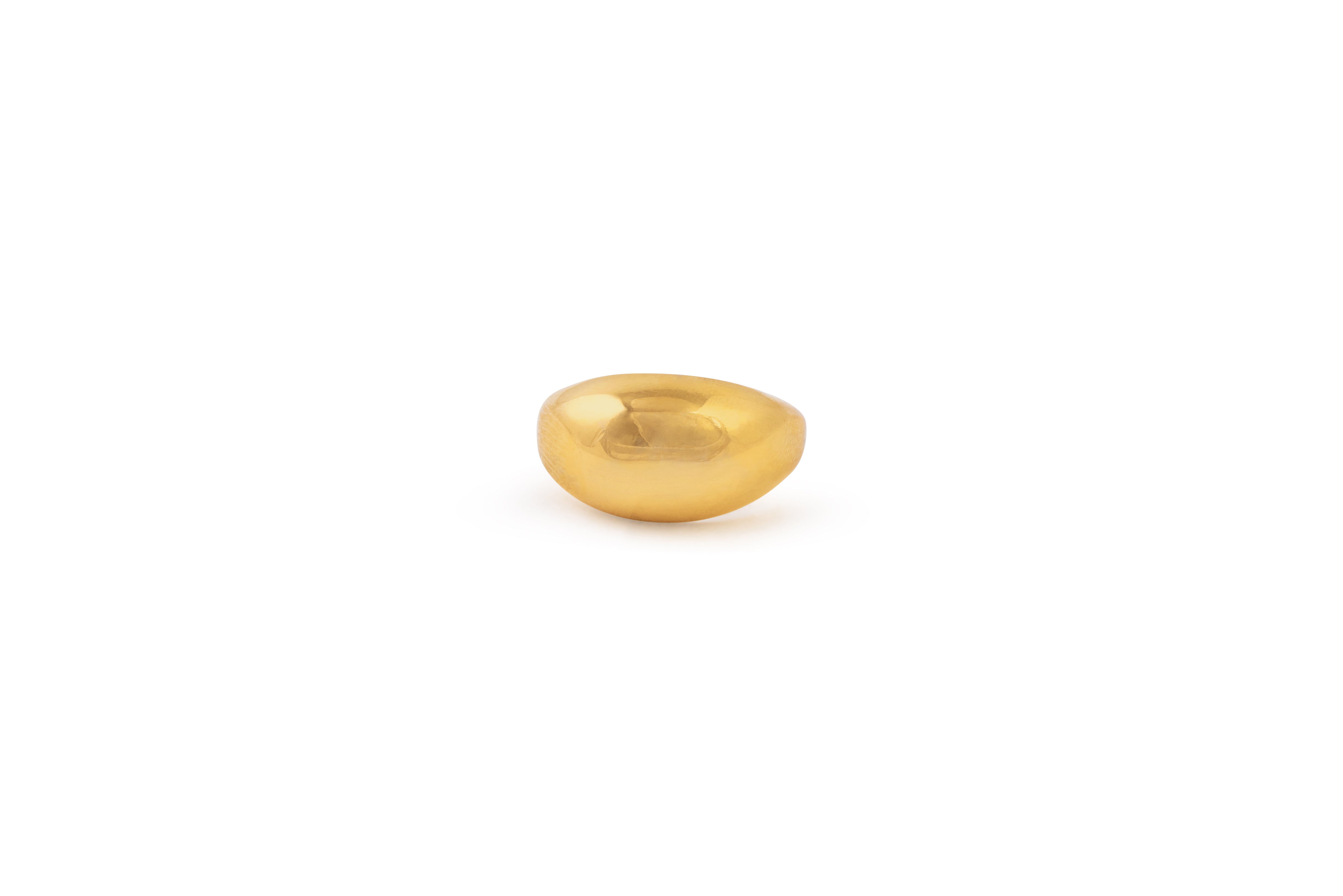 Gold Large Sphere Ring