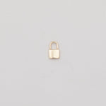 10K Gold LOCK PENDANT NECKLACE