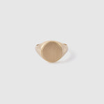 10k Yellow Gold Round Signet Ring