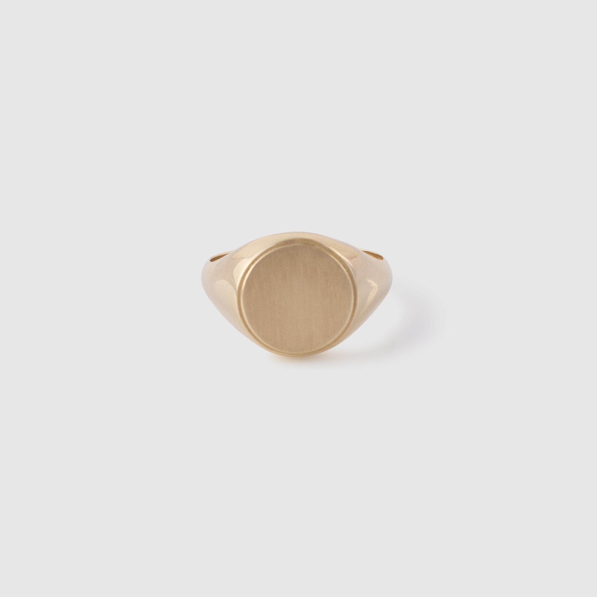 10k Yellow Gold Round Signet Ring