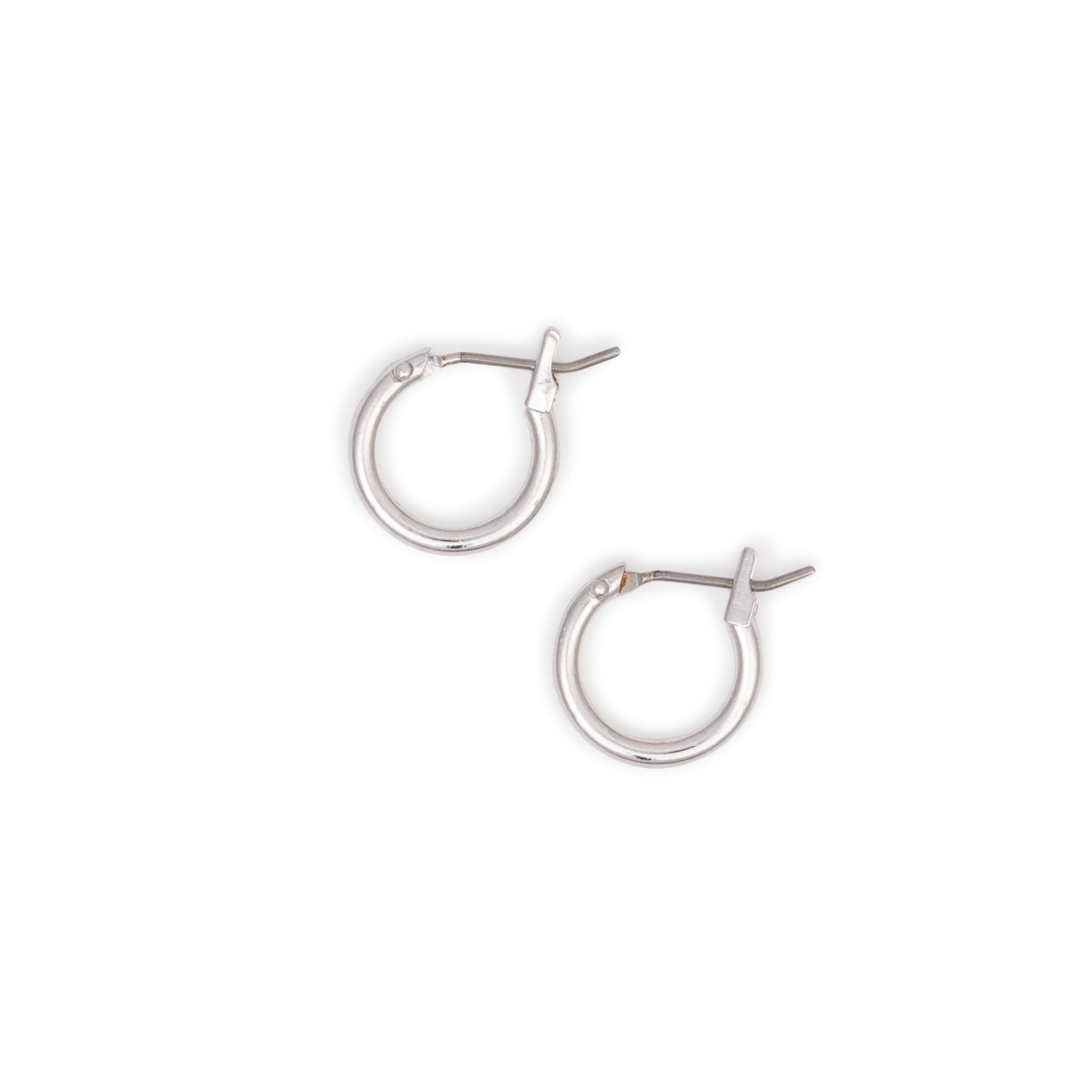 silver small hoops