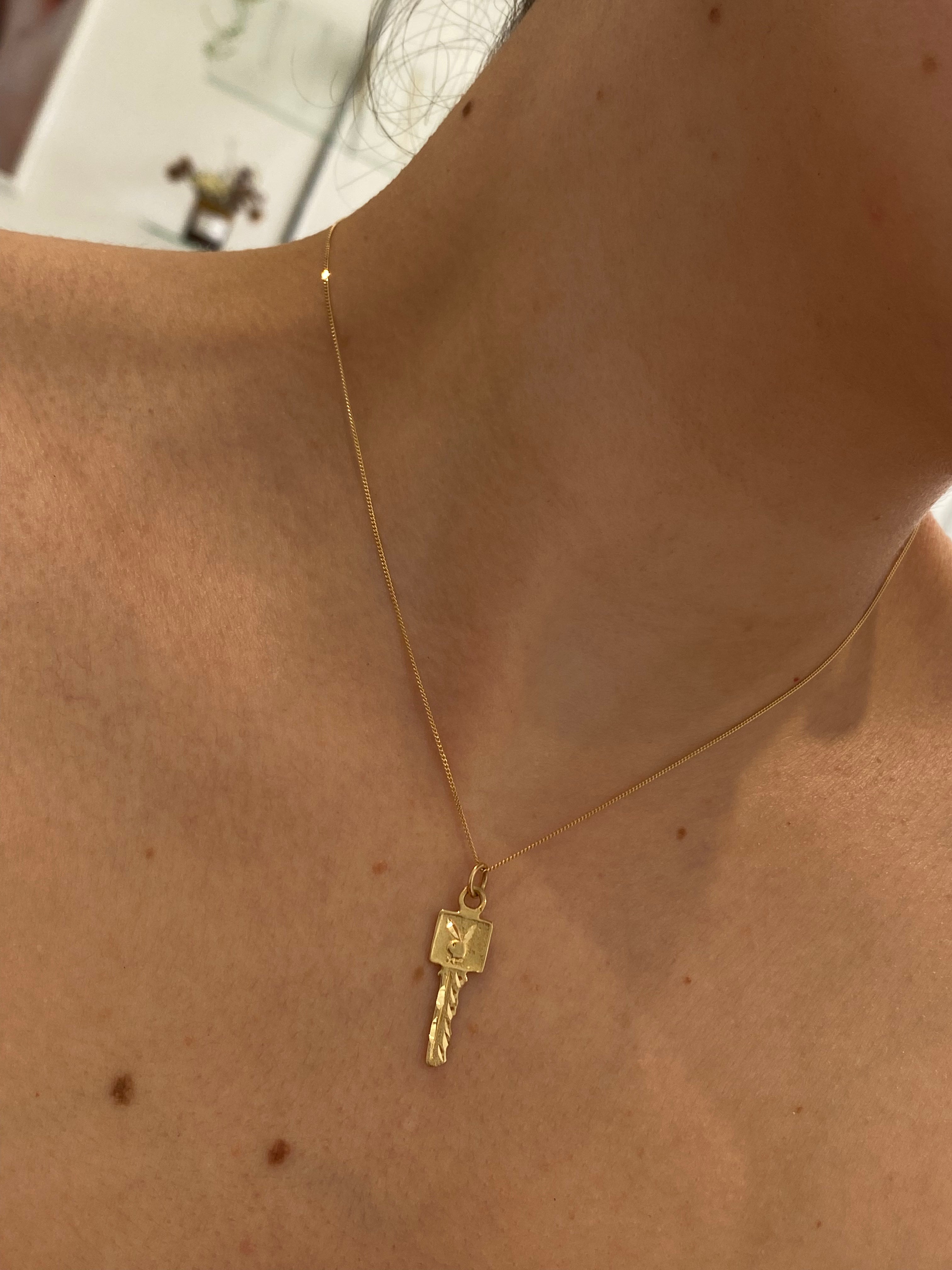 10k gold PLAYBOY KEY PENDANT