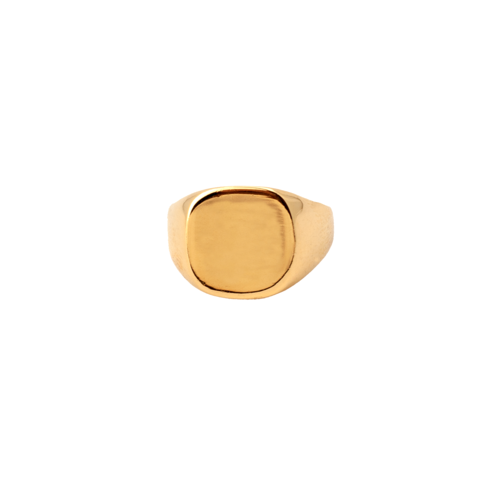 Gold Square Top Signet Ring